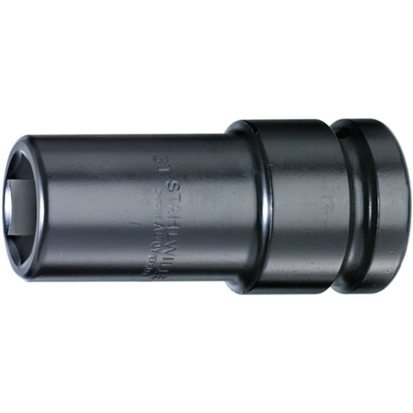 1" Drive Impact Socket Gunmetal, 25 mm (1") Size 27 mm L.110 mm